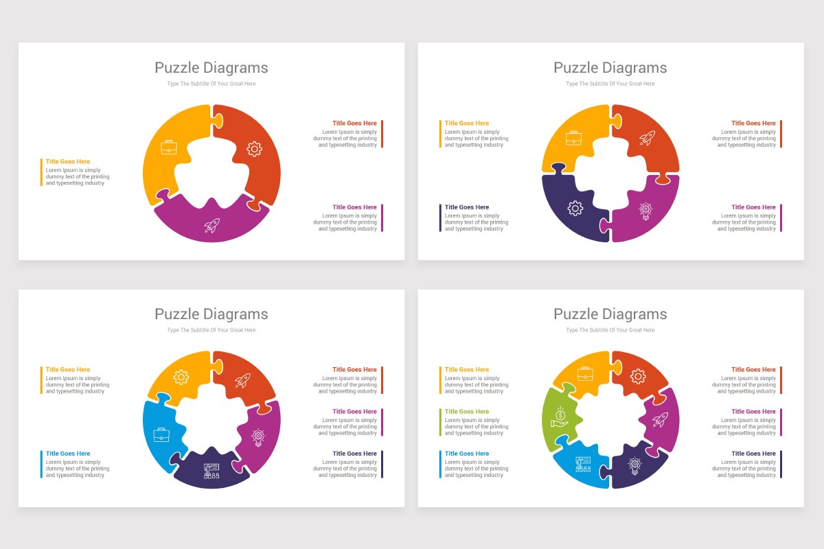 Puzzle Infographics Google Slides Template Nulivo Market