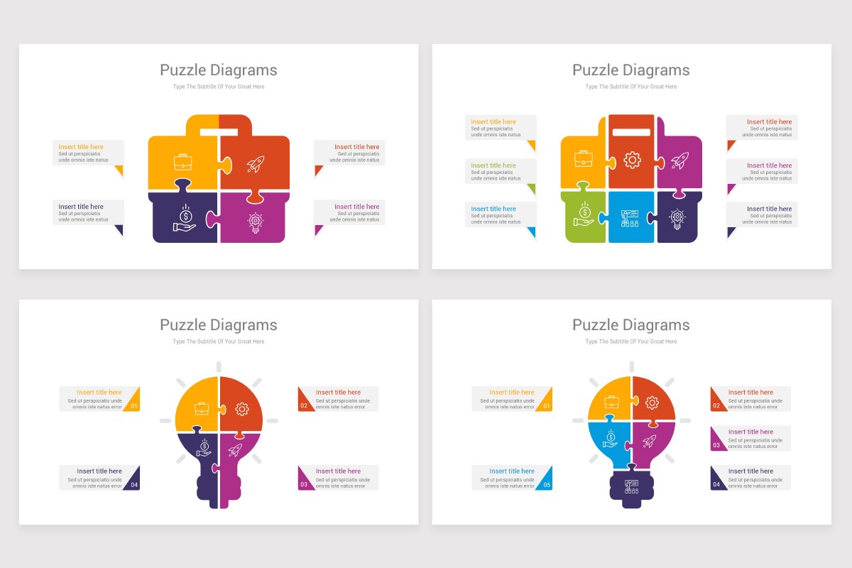 Puzzle Infographics Google Slides Template Nulivo Market