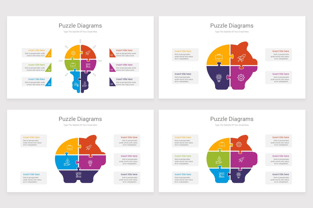 Puzzle Infographics Google Slides Template Nulivo Market