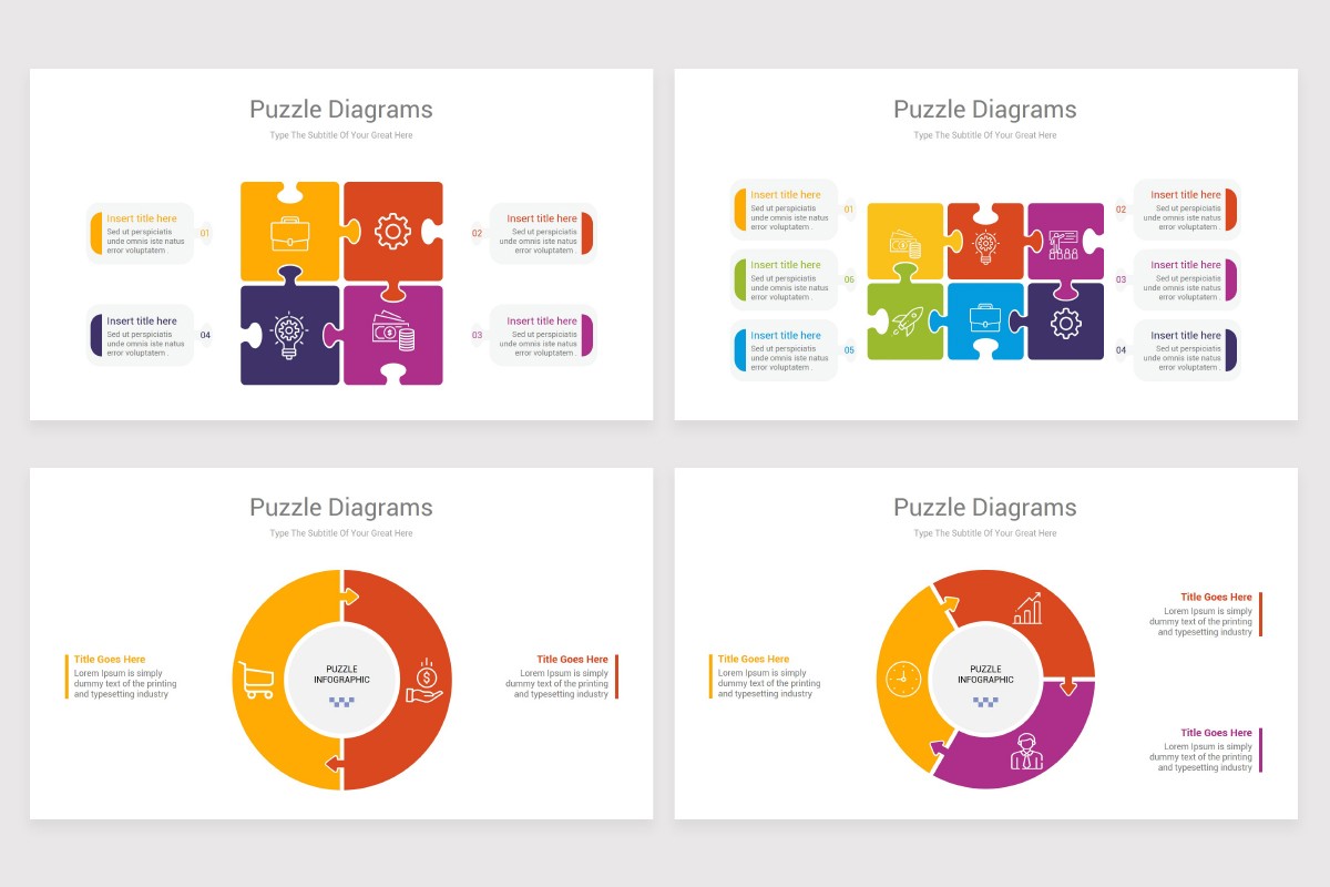 Puzzle Infographics Google Slides Template Nulivo Market