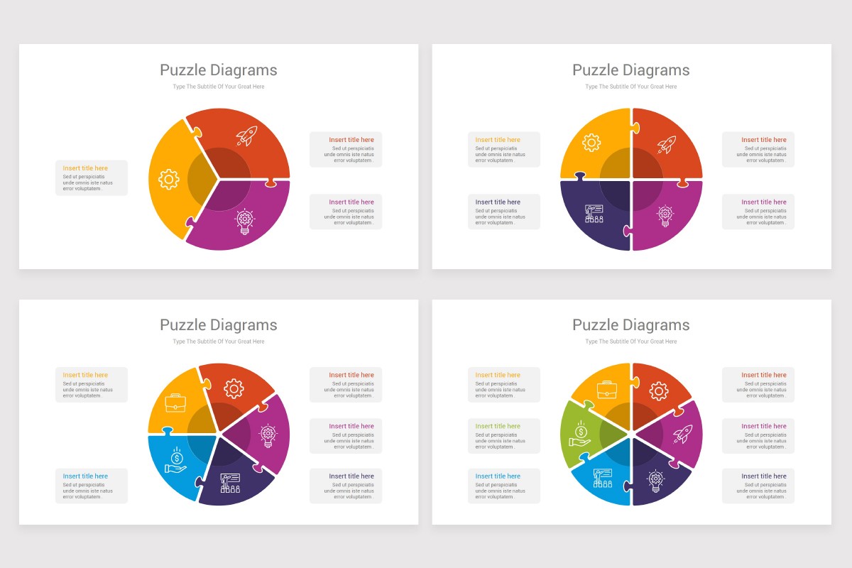 Puzzle Infographics Google Slides Template Nulivo Market