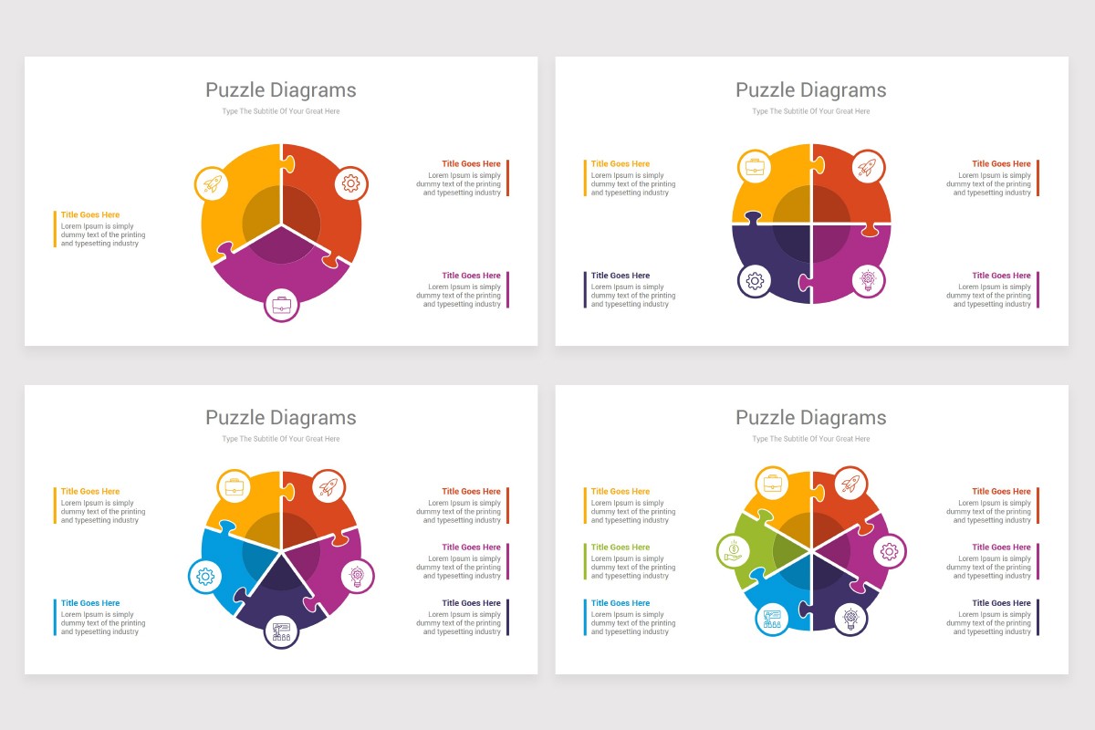 Puzzle Infographics Google Slides Template Nulivo Market