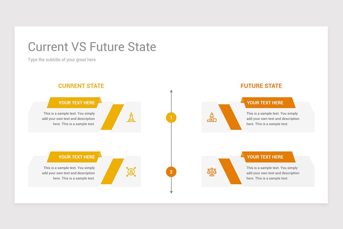 Current State vs Future State PowerPoint PPT Template | Nulivo Market
