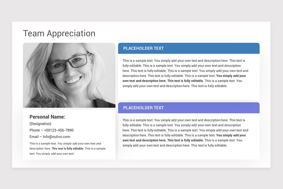 Appreciation Powerpoint Slide Team Appreciation PowerPoint Presentation Template | Nulivo Market