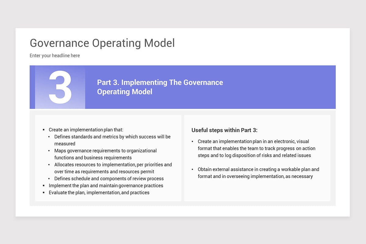Corporate Governance Model Keynote Templates