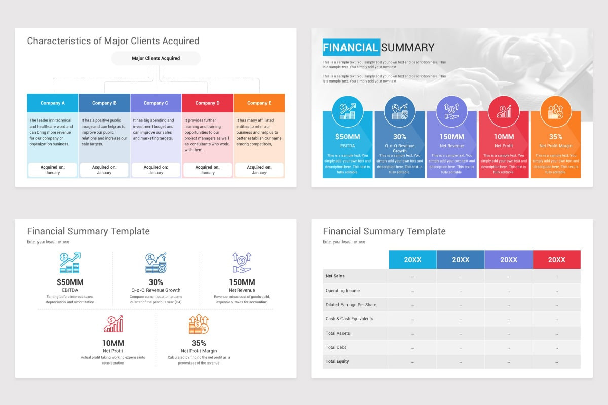 Quarterly Report Keynote Templates Nulivo Market