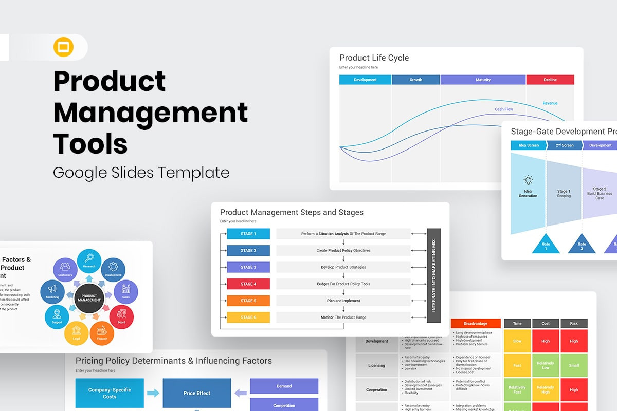 Product Management Tools Google Slides Template | Nulivo Market