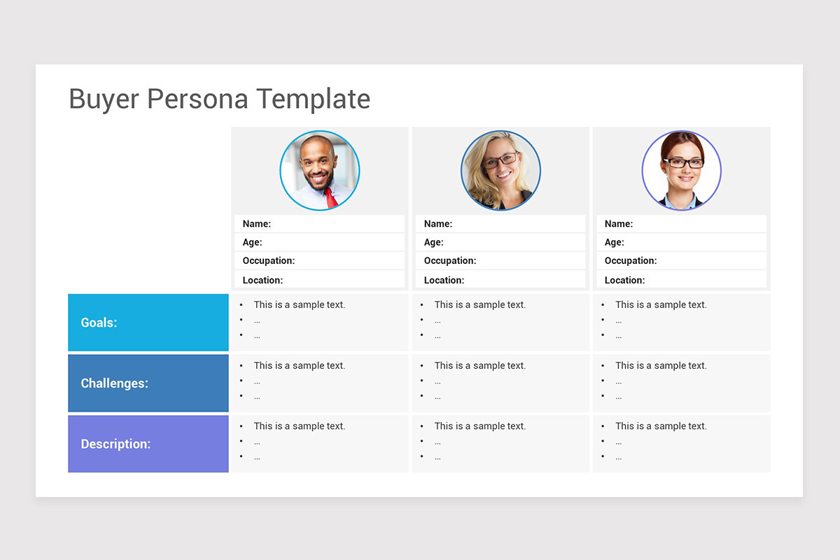 Buyer Personas Google Slides Template Nulivo Market