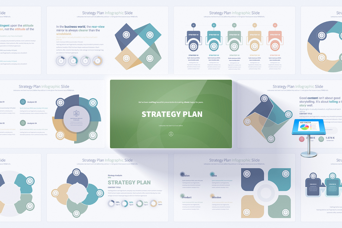 Strategy Plan Keynote Presentation Template | Nulivo Market