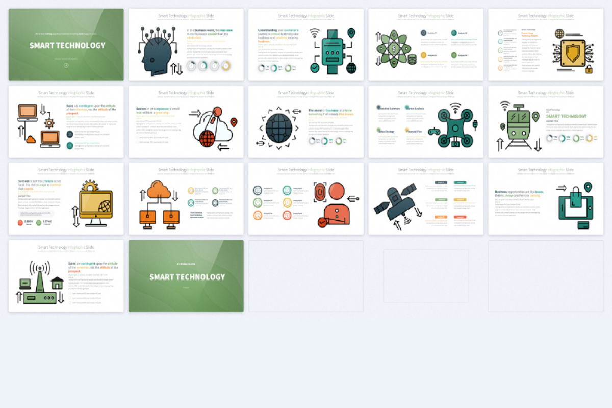 Smart Technology Keynote Infographics - Interactive Slides for Modern Presentations
