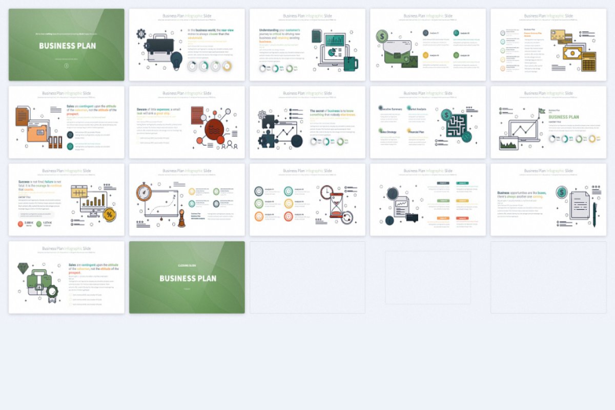 Comprehensive Business Plan PowerPoint Template - Essential Tool for ...