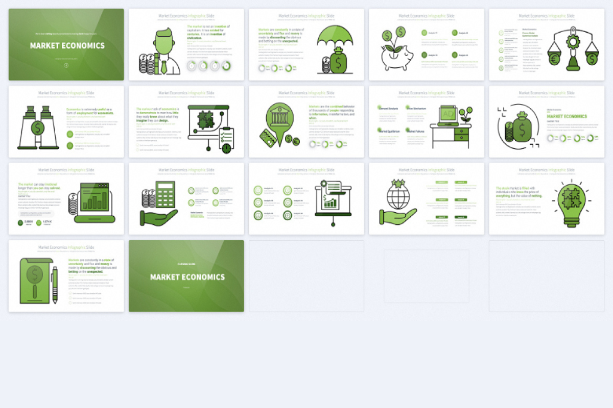 Market Economics Keynote Infographics Slides | Nulivo Market