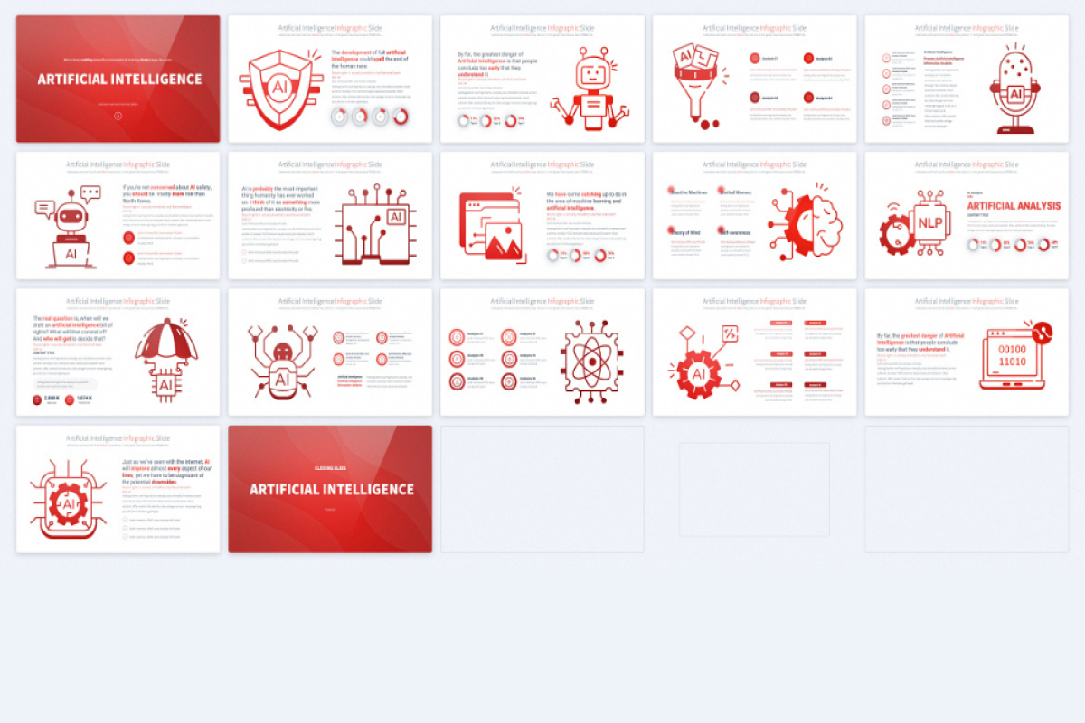 Artificial Intelligence Keynote Infographics Slides