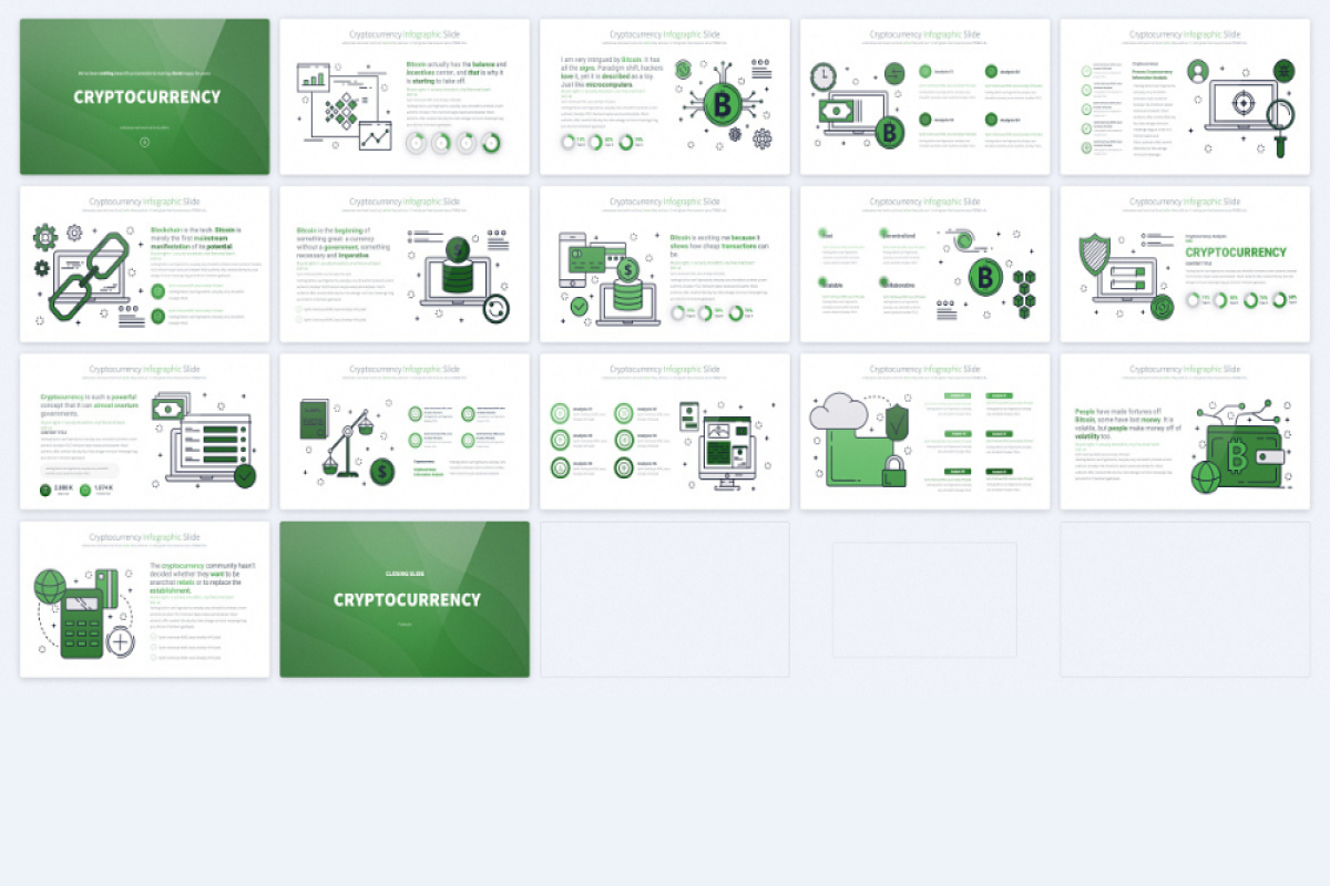 Modern Cryptocurrency PowerPoint Template | Customizable Infographics |  High-Definition | Easy-to-Use | Nulivo Market