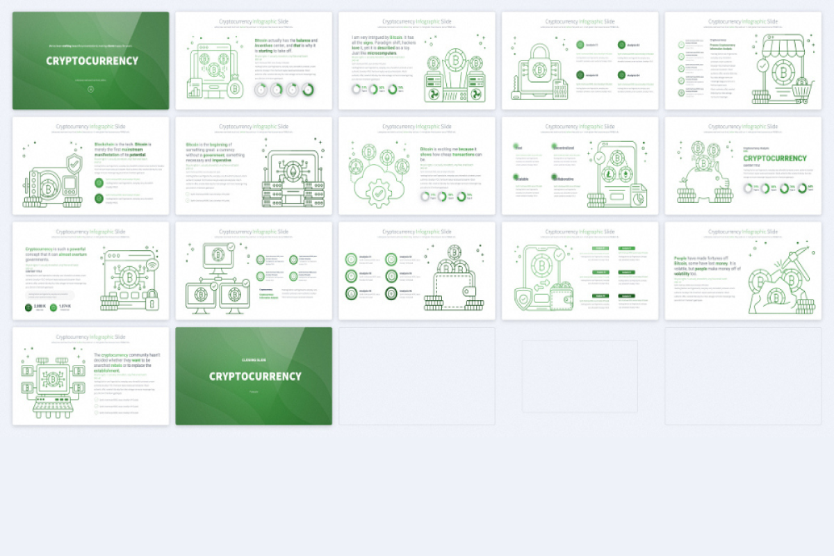 Professional Cryptocurrency PowerPoint Slides | Nulivo Market