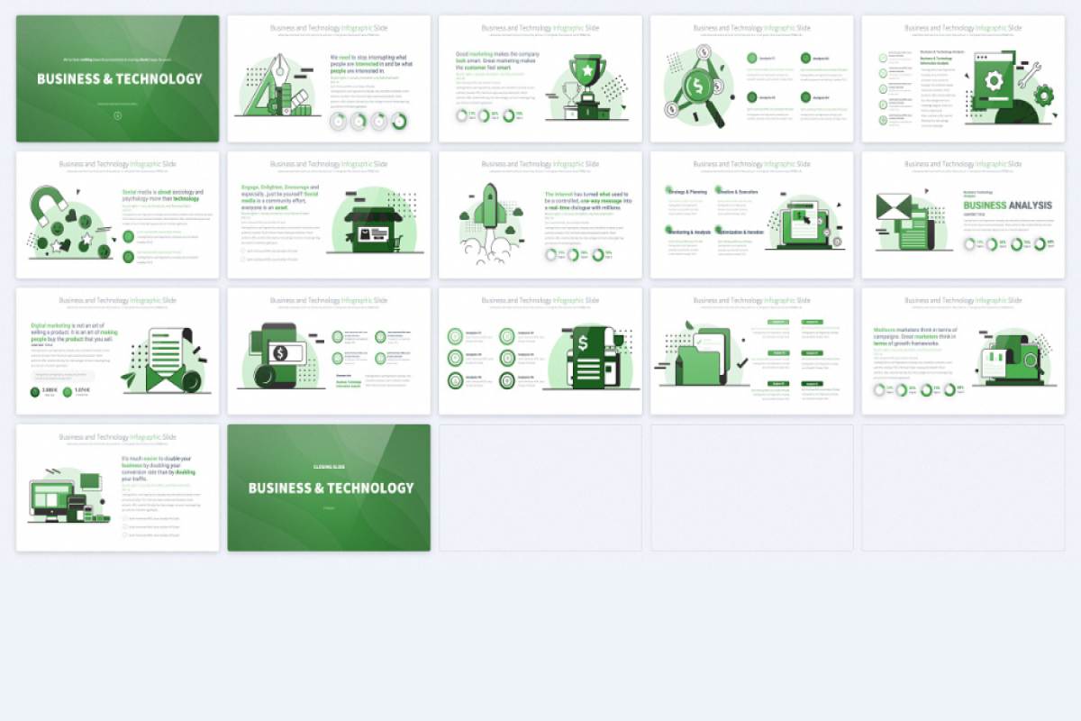 Business and Technology PowerPoint Template