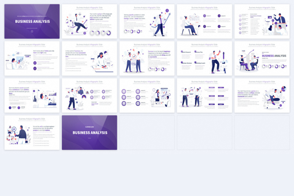 Business Analysis PowerPoint Template Nulivo Market
