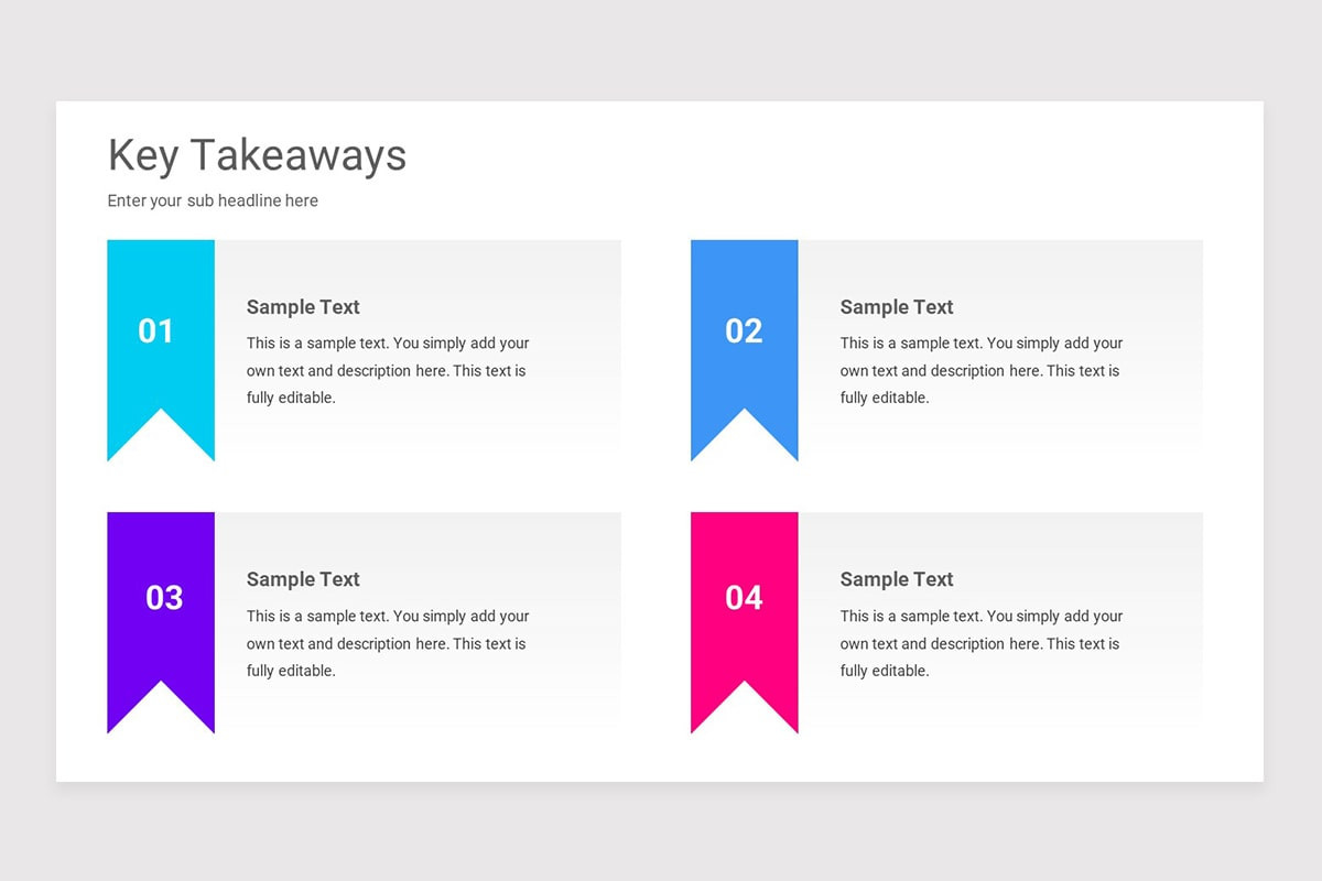 Key Takeaways PowerPoint Template | Nulivo Market