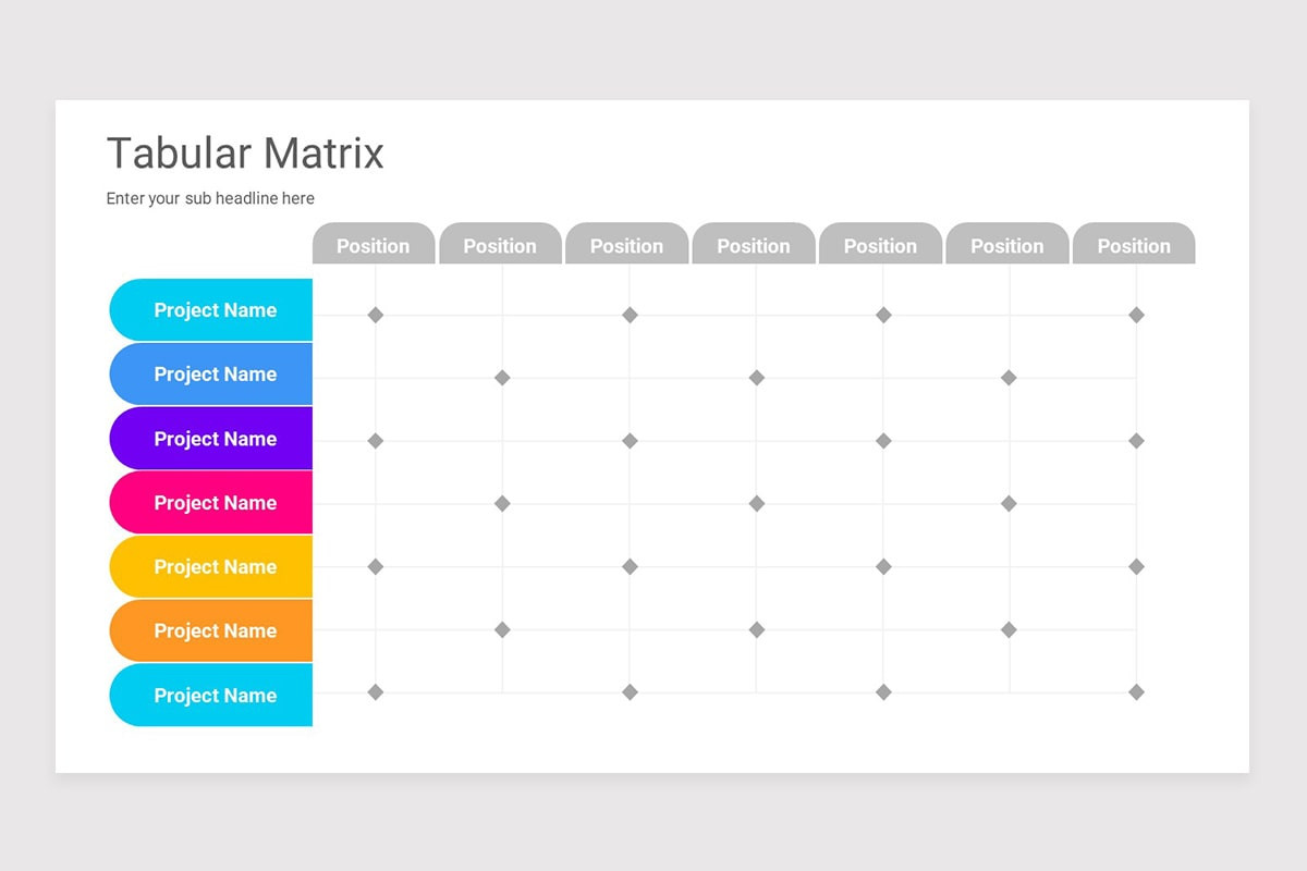 Tabular Matrix Google Slides Template | Nulivo Market