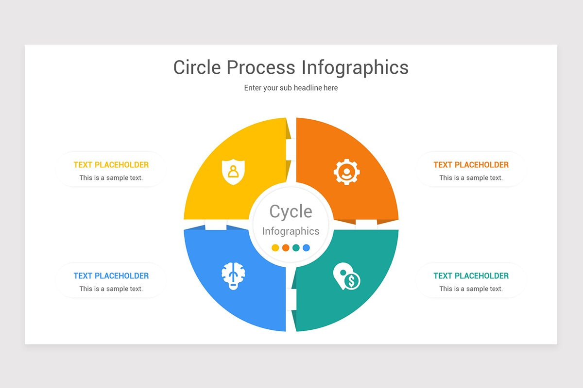 Full Circle Process Powerpoint Example Circular Process Powerpoint Template