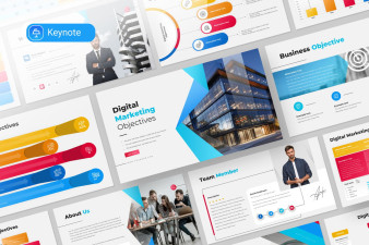 Digital Marketing Objectives Keynote Presentation Template