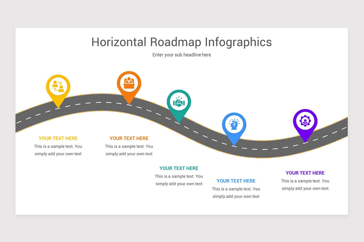 Horizontal Roadmap PowerPoint Template | Nulivo Market