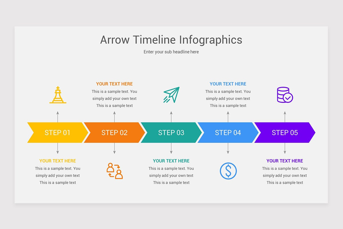 Timeline Format Example Arrows How To Make A Timeline Arrow In Powerpoint