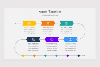Arrow Timeline PowerPoint Template | Nulivo Market