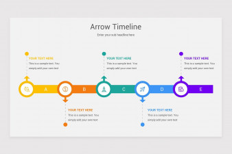 Arrow Timeline PowerPoint Template | Nulivo Market