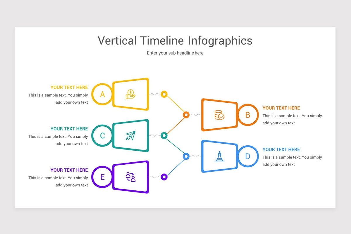 Vertical Timeline Infographic