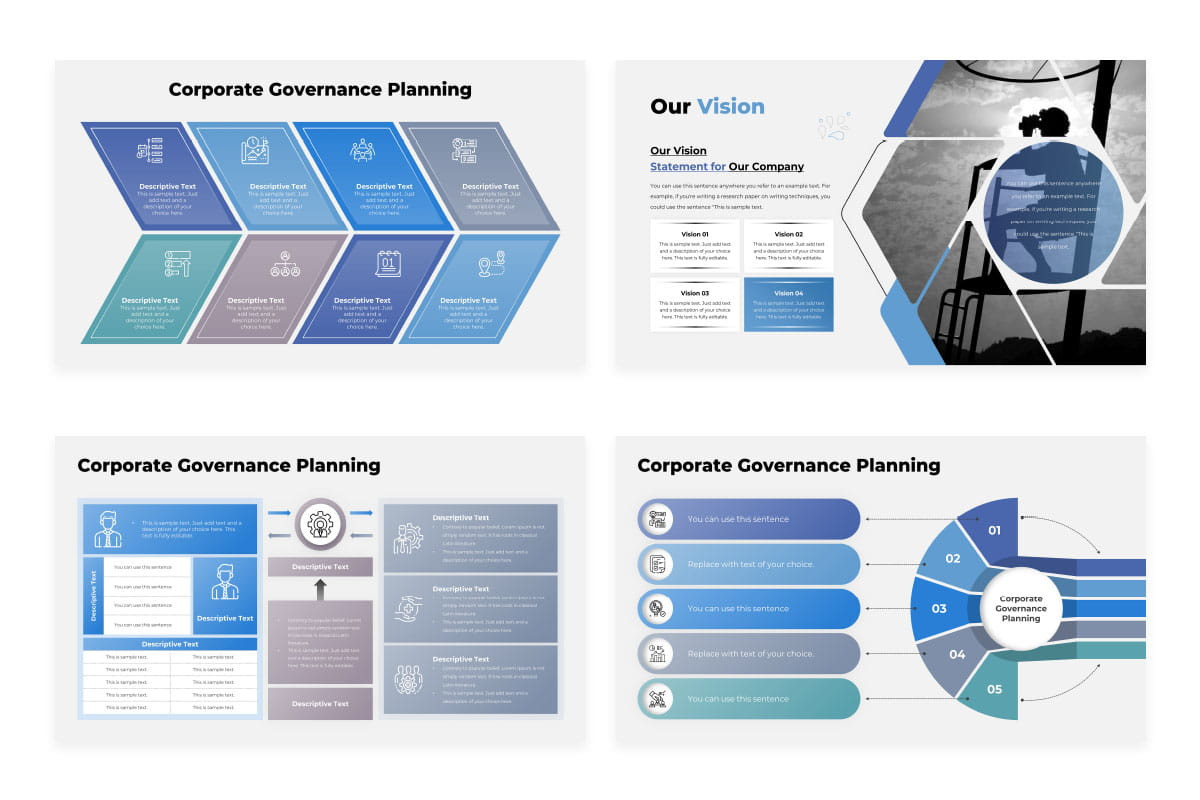 Corporate Governance Planning Keynote Presentation Template
