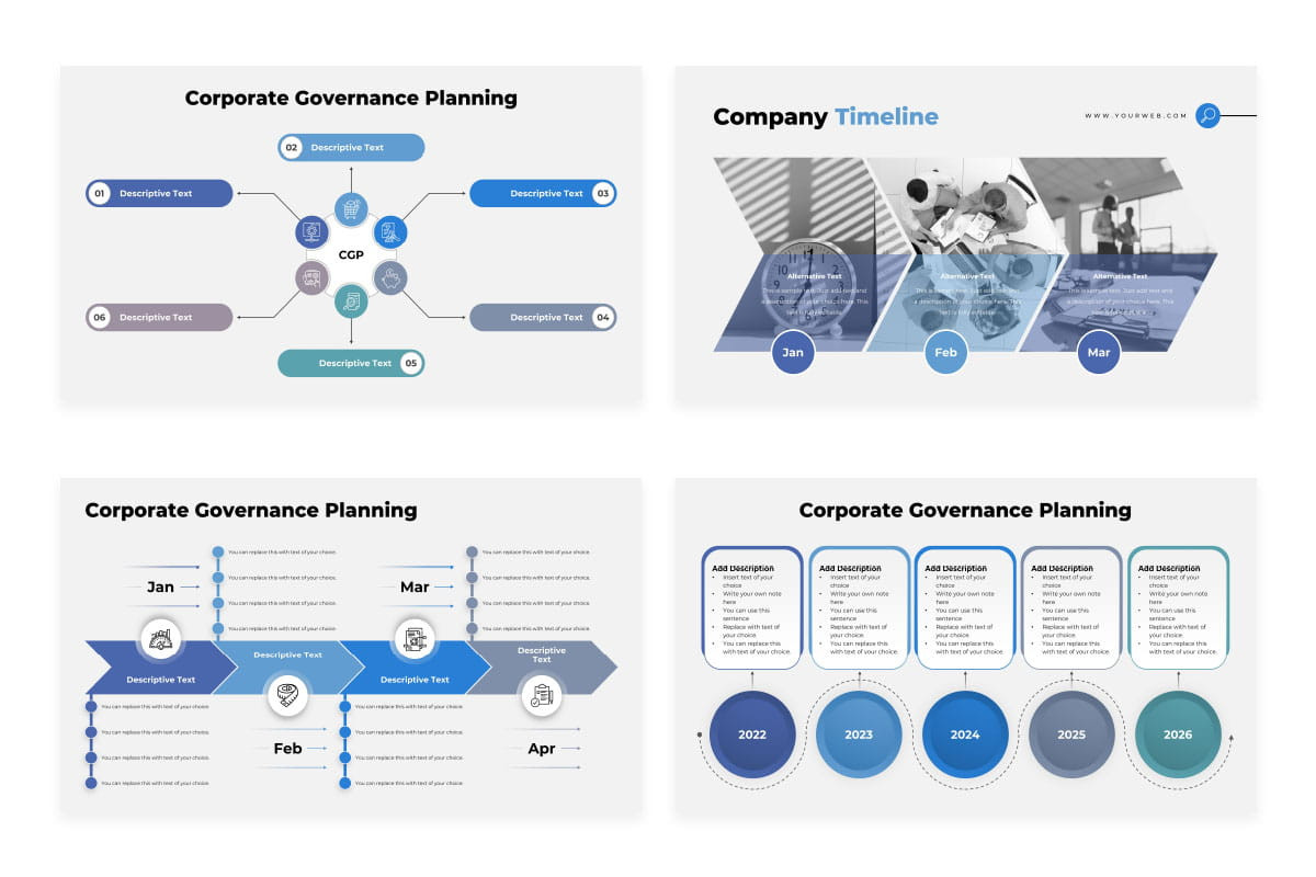Corporate Governance Planning Keynote Presentation Template