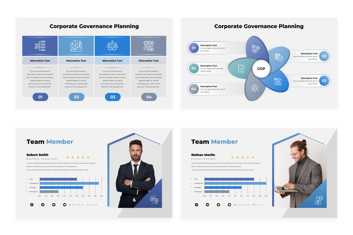 Corporate Governance Planning Keynote Presentation Template