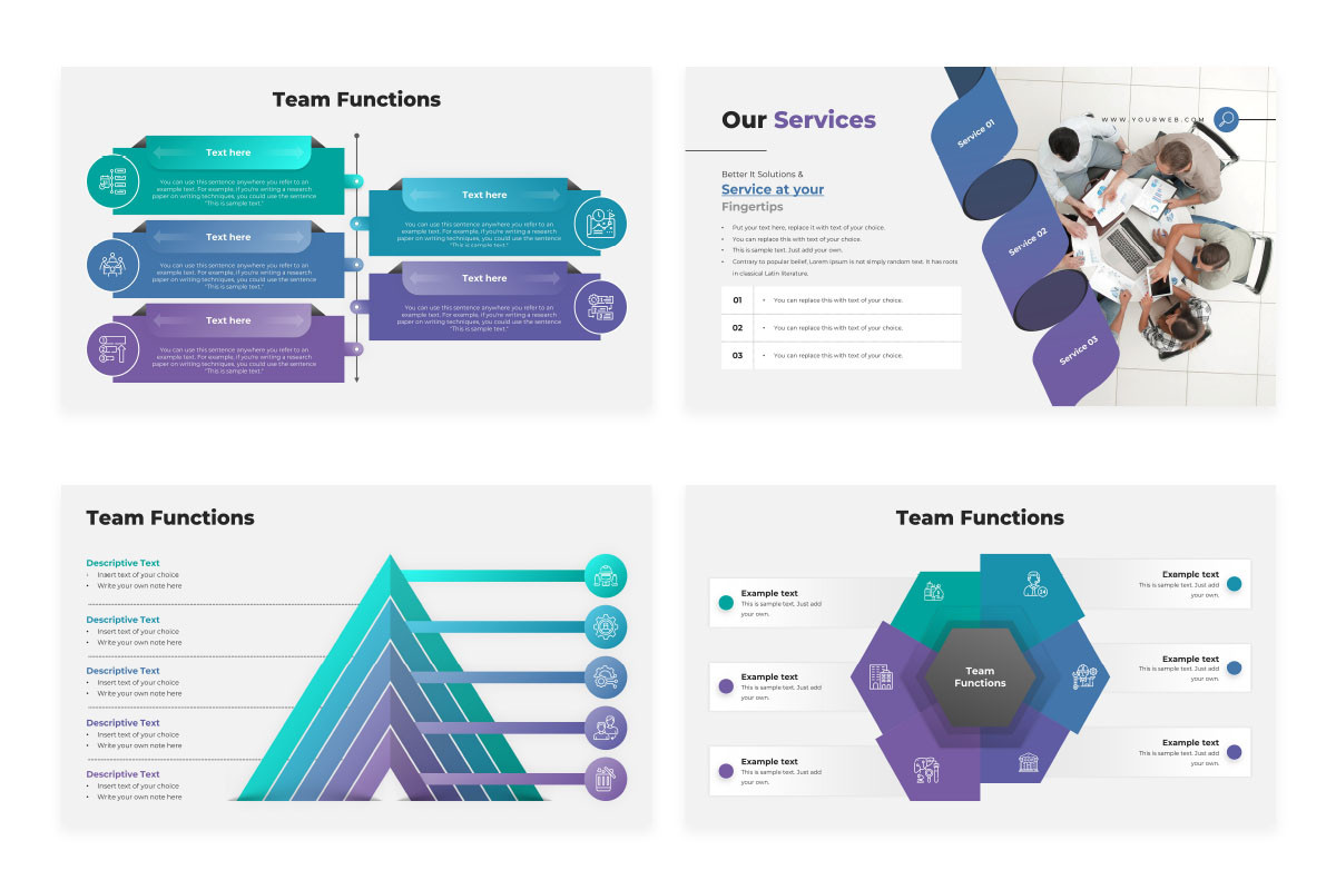 Key Team Contacts Slide Example Team Functions Keynote Presentation Template | Nulivo Market