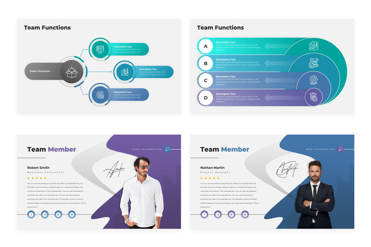 Team Functions Keynote Presentation Template | Nulivo Market