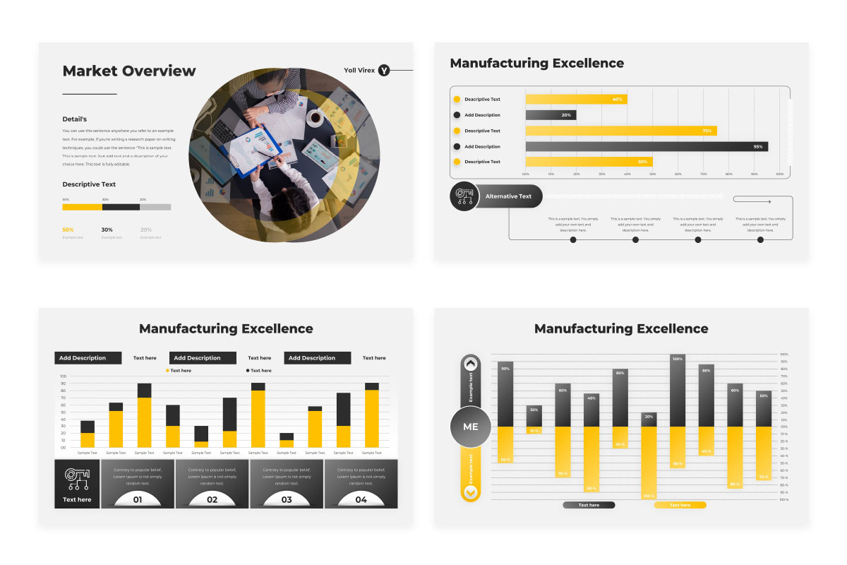 Manufacturing Excellence PowerPoint Presentation Template | Nulivo Market