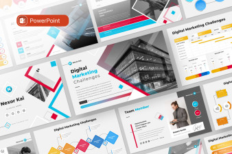 Digital Marketing Challenges PowerPoint Presentation Template
