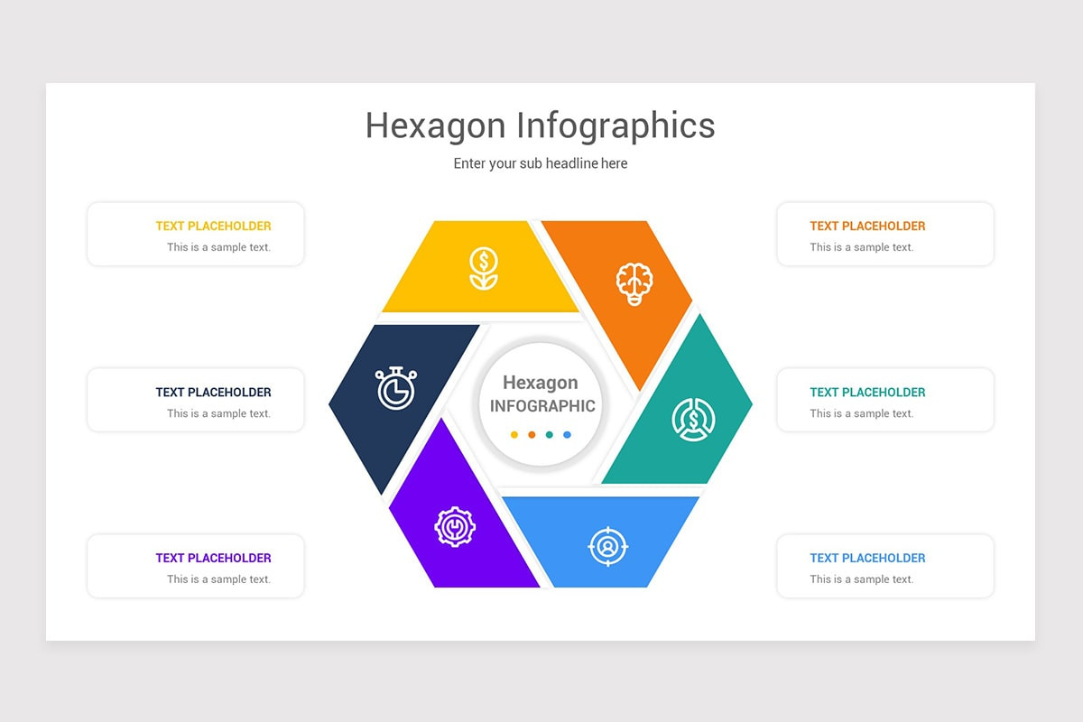 Hexagon Infographics PowerPoint Template | Nulivo Market