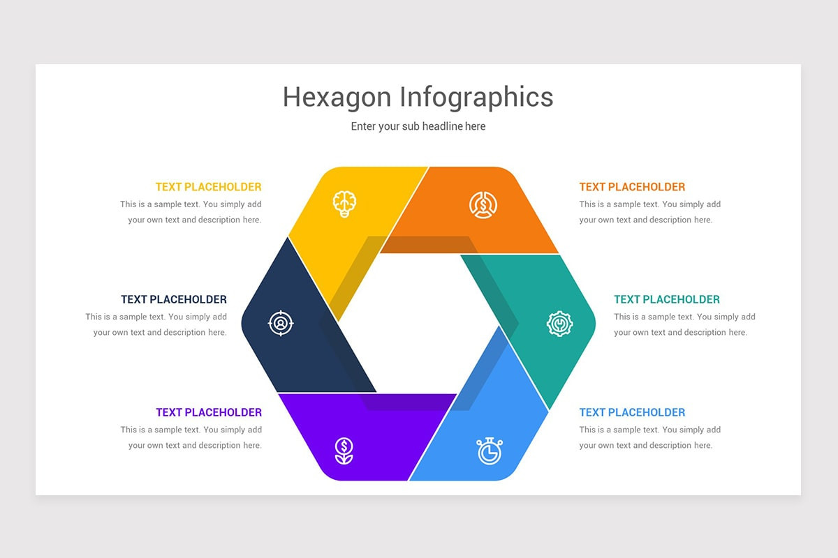 Hexagon Infographics PowerPoint Template | Nulivo Market