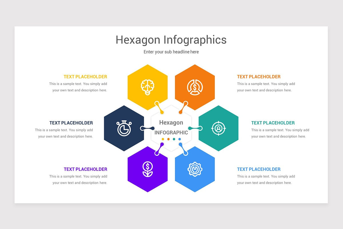Hexagon Infographics PowerPoint Template | Nulivo Market