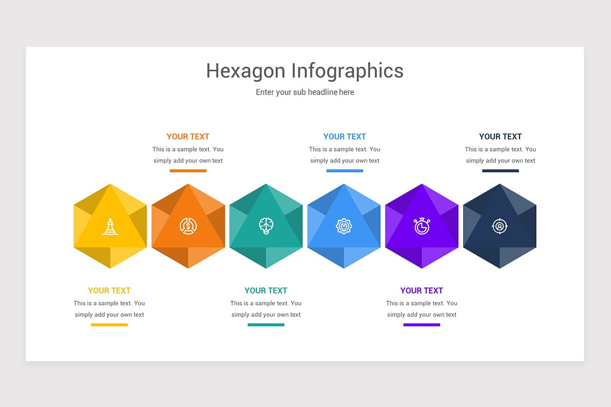 Hexagon Infographics PowerPoint Template | Nulivo Market