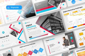 Digital Marketing Challenges Keynote Presentation Template
