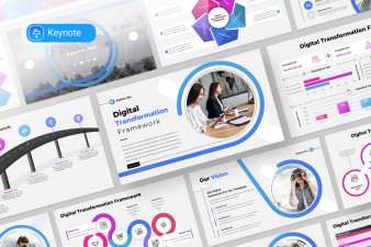 Digital Transformation Framework Keynote Presentation Template