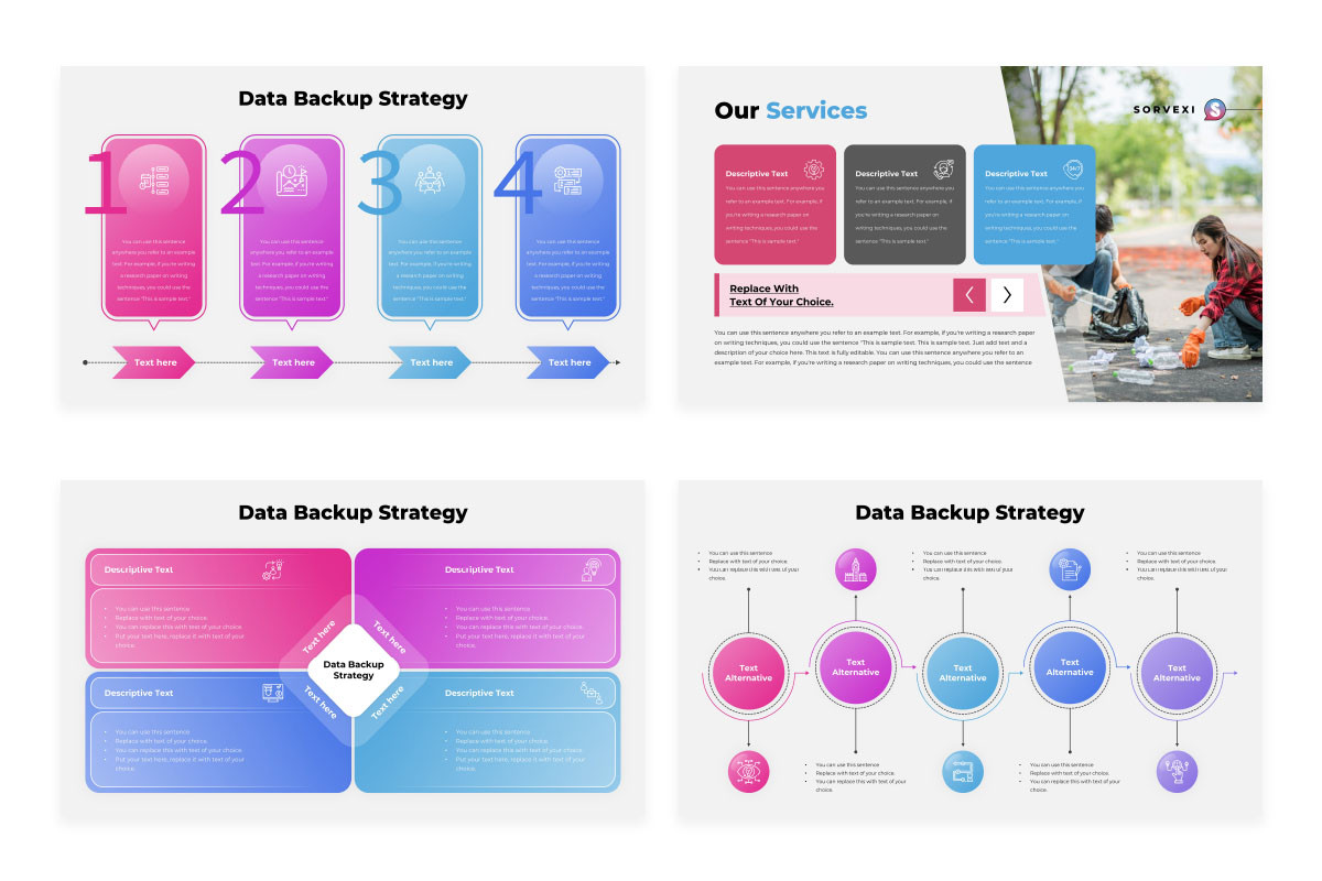 Backup Slides Examples Data Backup Strategy PowerPoint Presentation Template | Nulivo Market