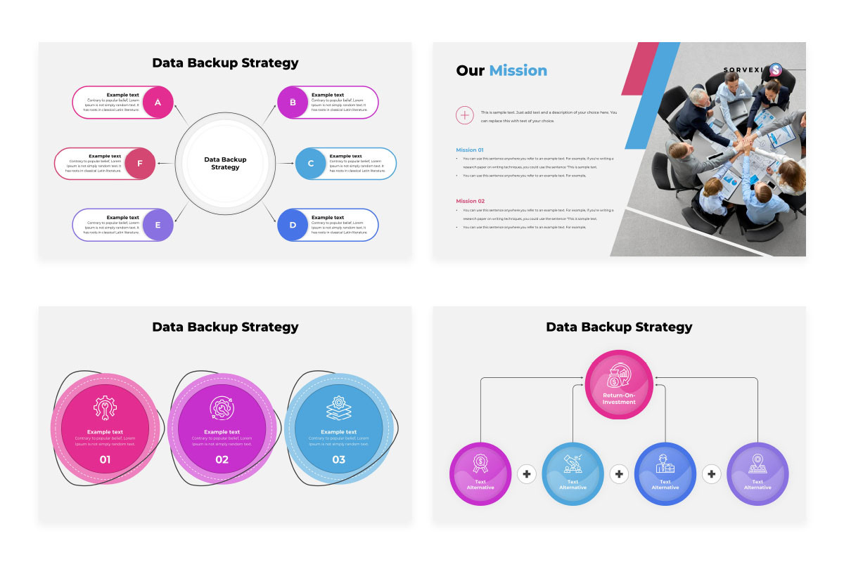 Backup Slides Examples Data Backup Strategy PowerPoint Presentation Template | Nulivo Market