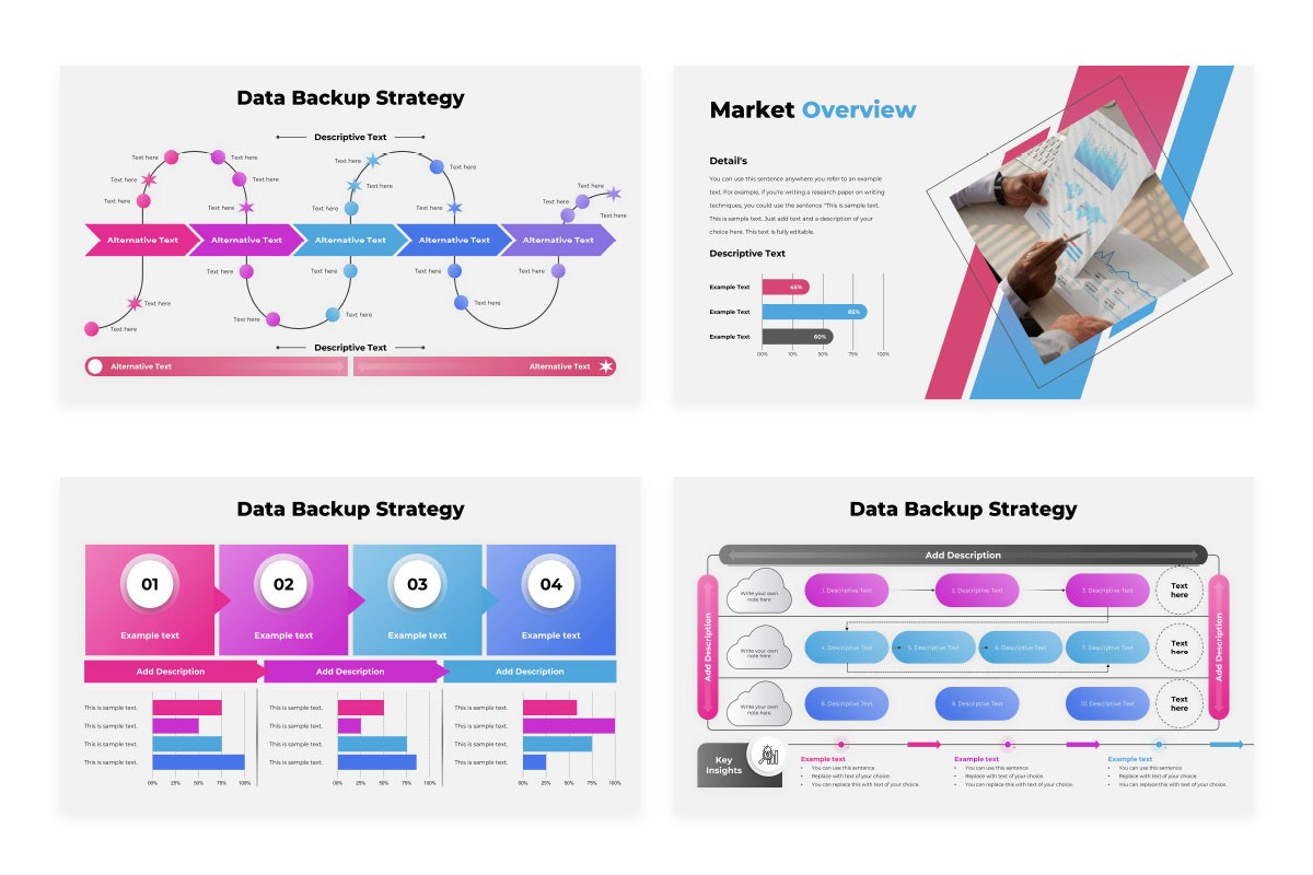 Backup Slides Examples Data Backup Strategy PowerPoint Presentation Template | Nulivo Market
