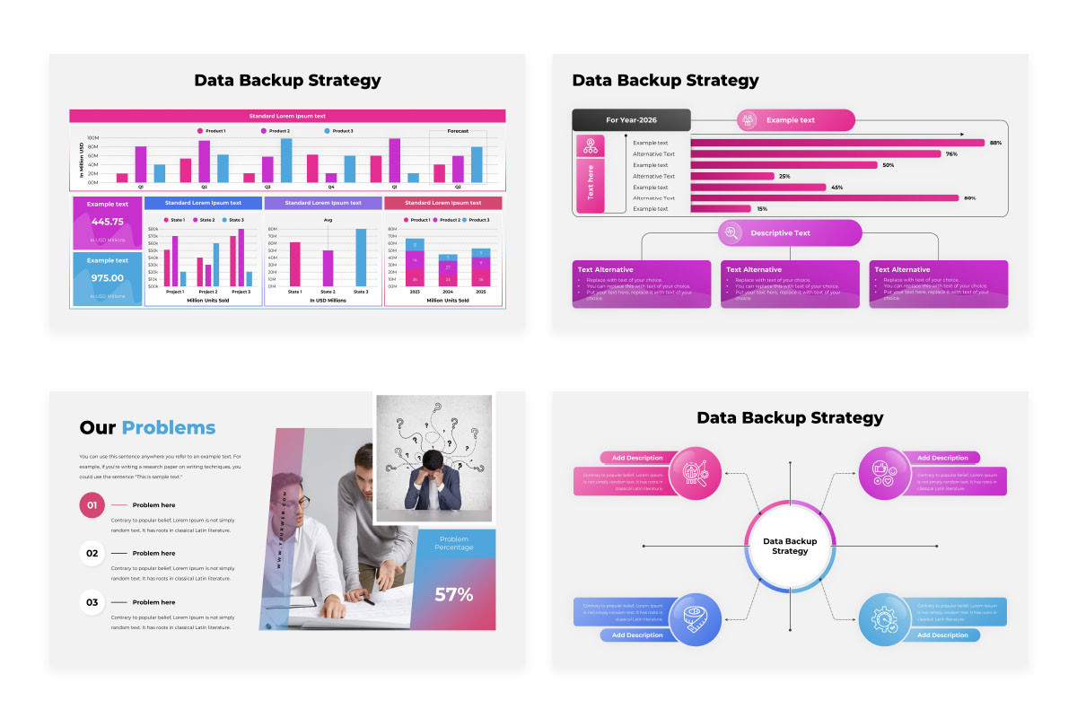 Backup Slides Examples Data Backup Strategy PowerPoint Presentation Template | Nulivo Market