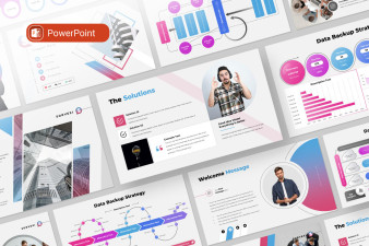 Data Backup Strategy PowerPoint Presentation Template