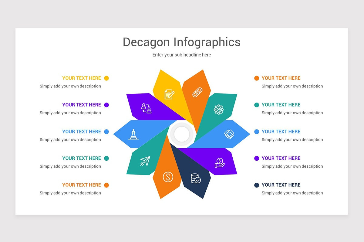 Decagon Infographics PowerPoint Template | Nulivo Market
