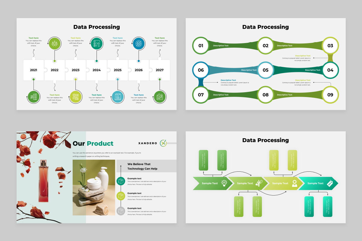 Data Processing PowerPoint Presentation Template | Nulivo Market